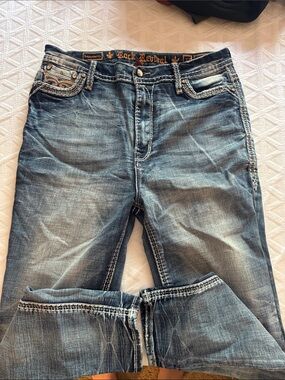 Rock Revival Women's Straight Leg Jeans - Faded Blue Wash
